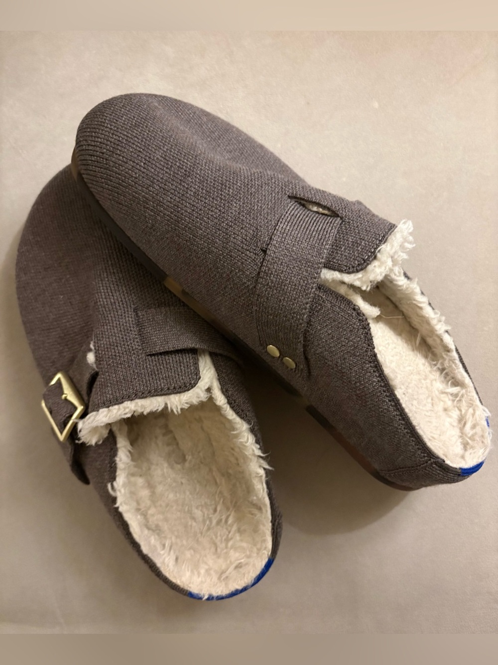 Rothy’s The Teddy Buckle Clog in Porcini🔥Size 7